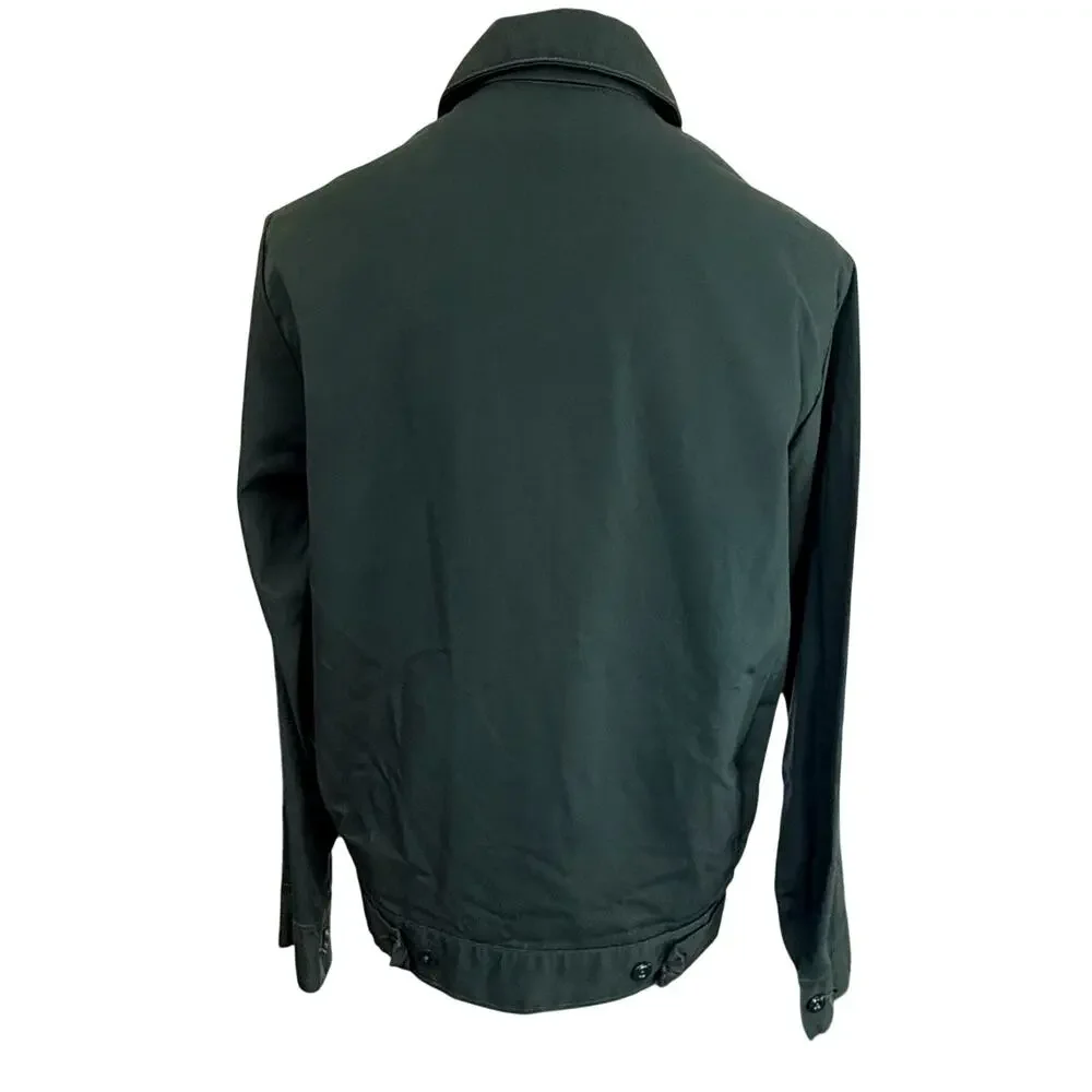 VTG 70s Setlowear Work Jacket Mens M L Green Utility Military Space Mission USA
